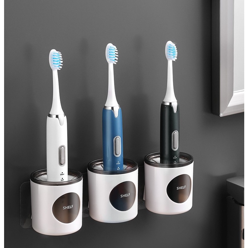 Giá Treo Bàn Chải Đánh Răng Điện Dán Tường KUNBE Tiết Kiệm Không Gian Nhà Tắm