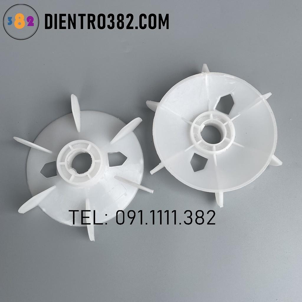 Cánh quạt làm mát động cơ lỗ trục 24mm Y90-2P (1.1-1.5KW), Y90-4.6.8P(1.1-1.5KW)