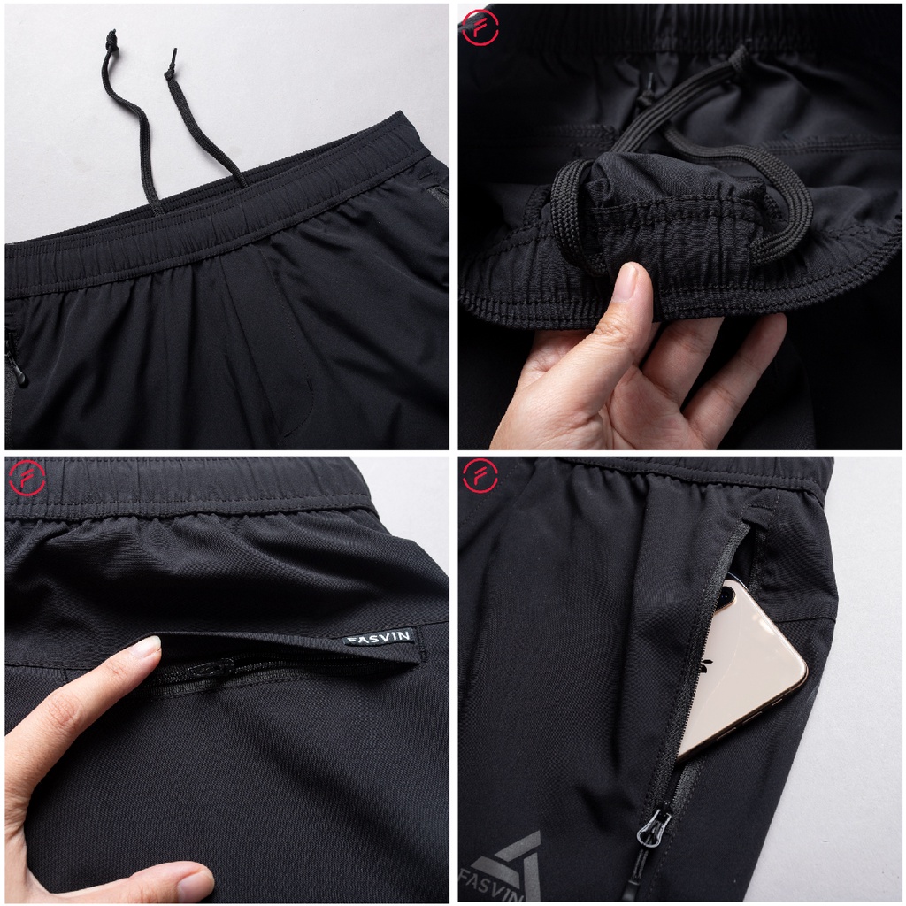 Bộ quần áo gió nam FASVIN BC22543.SG vải thể thao cao cấp 01 lớp hàng chính hãng