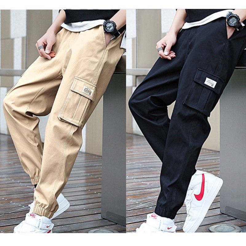 Quần Thể Thao Ống Rộng Hàn Quốc Mùa Xuân Thu Size xxl Cho Nam