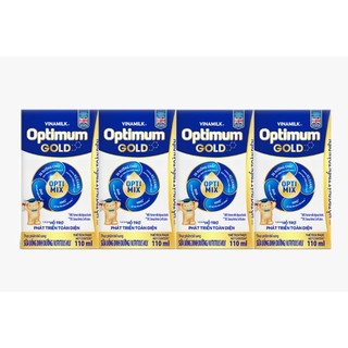 Lốc 4 hộp sữa uống dinh dưỡng optimum gold 110ml