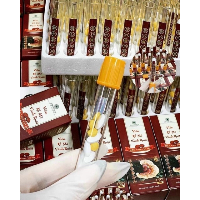 Xổ mỡ vành ruột - Linh Chi Đỏ hộp 10 viên