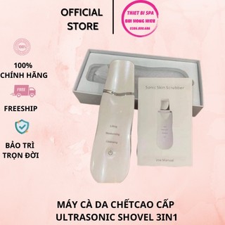 Máy cà da chết, sủi da và tẩy tế bào chết cao cấp Ultrasonic Shovel 3in1 dùng cho cá nhân và spa, thẩm mỹ viện