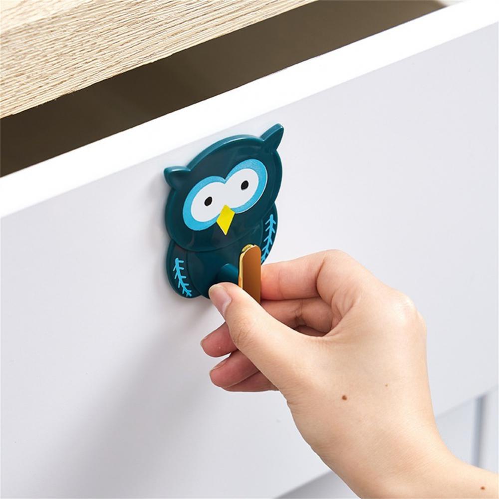 Móc Treo Chìa Khóa Gắn Tường Không Cần Khoan Hình Chim Cú Đa Năng