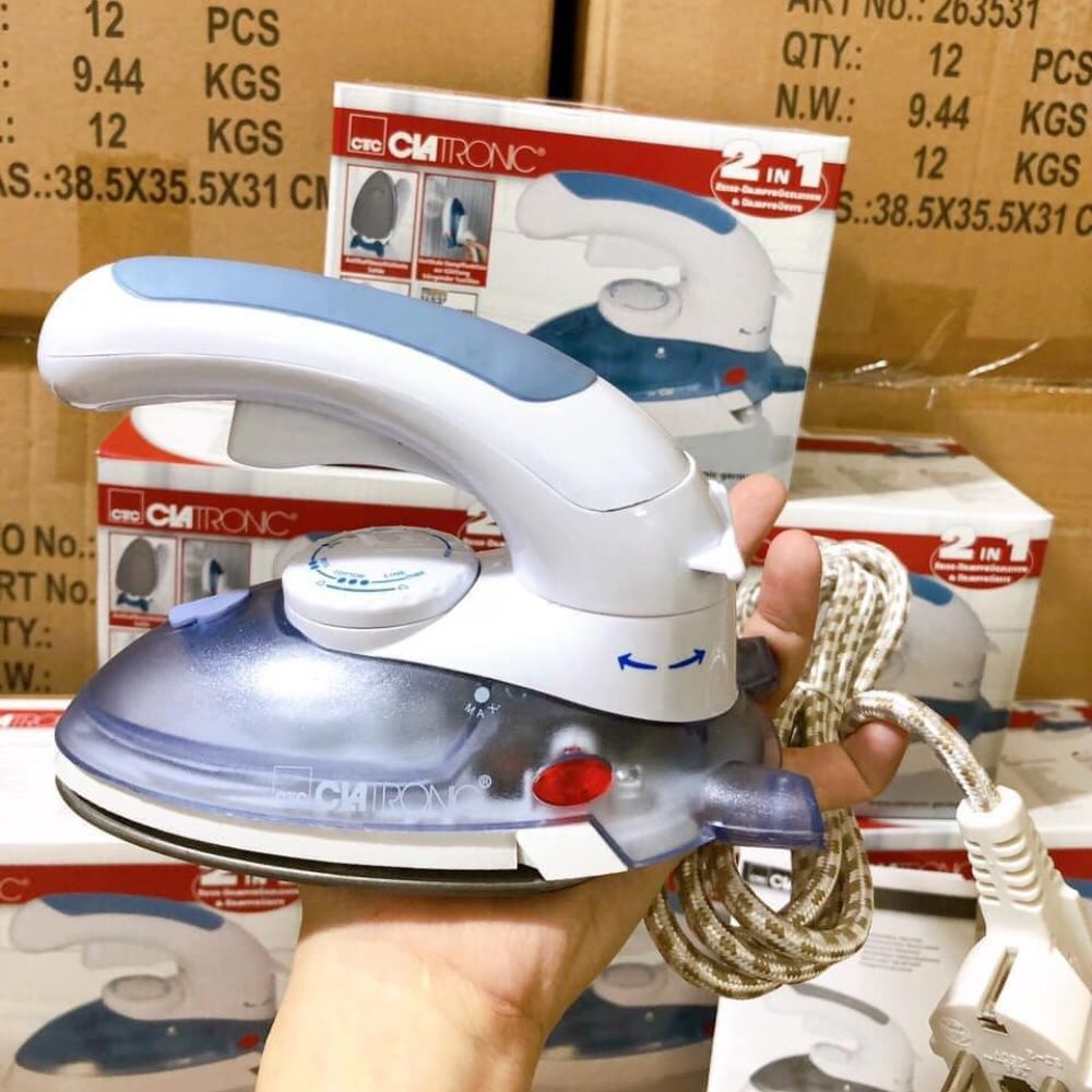Bàn là hơi nước cầm tay Clatronic DB 3108, Bàn ủi du lịch tiện lợi Hàng Nhập Đức Chính Hãng