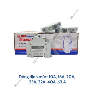 CB 1 Tép SINO (10A, 16A, 20A, 25A, 32A, 40A, 63A) PS45N - 1 Cực