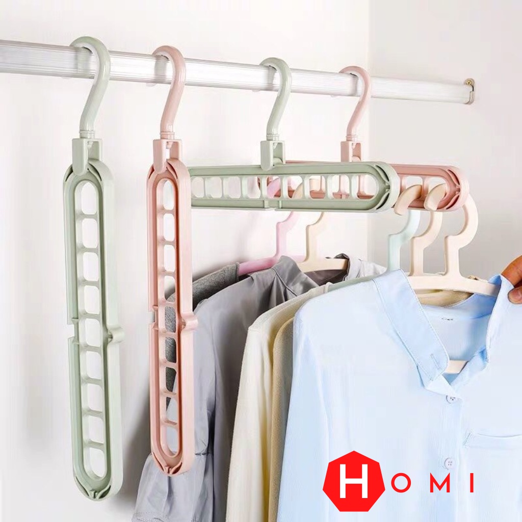 Móc treo quần áo [CHÍNH HÃNG] đa năng, móc treo đồ tiết kiệm diện tích tủ quần áo - DHomi Store