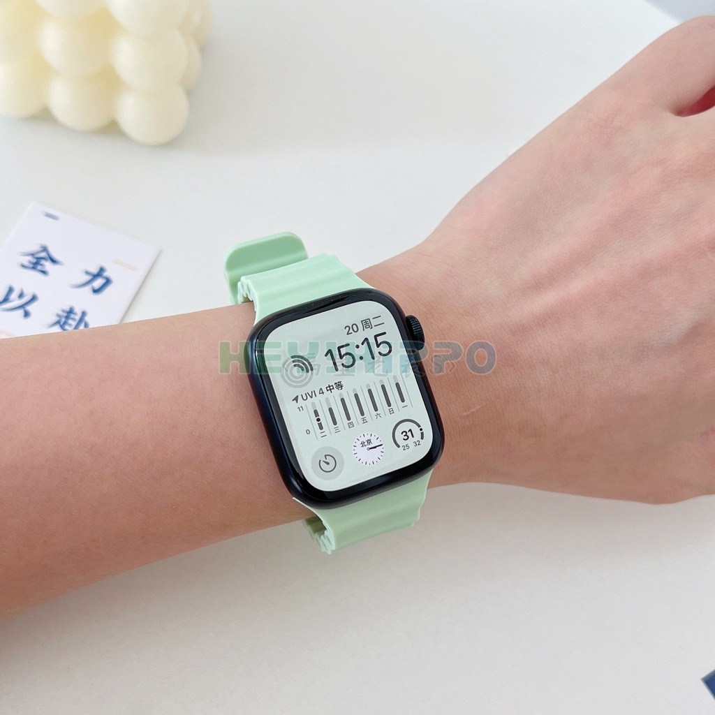 Dây Đeo Đồng Hồ Bằng Silicone 2022 Cho iwatch ultra 8 7 41MM 45MM 49MM 6 / 5 / 4 / 3 40mm 44mm 38mm 42mm