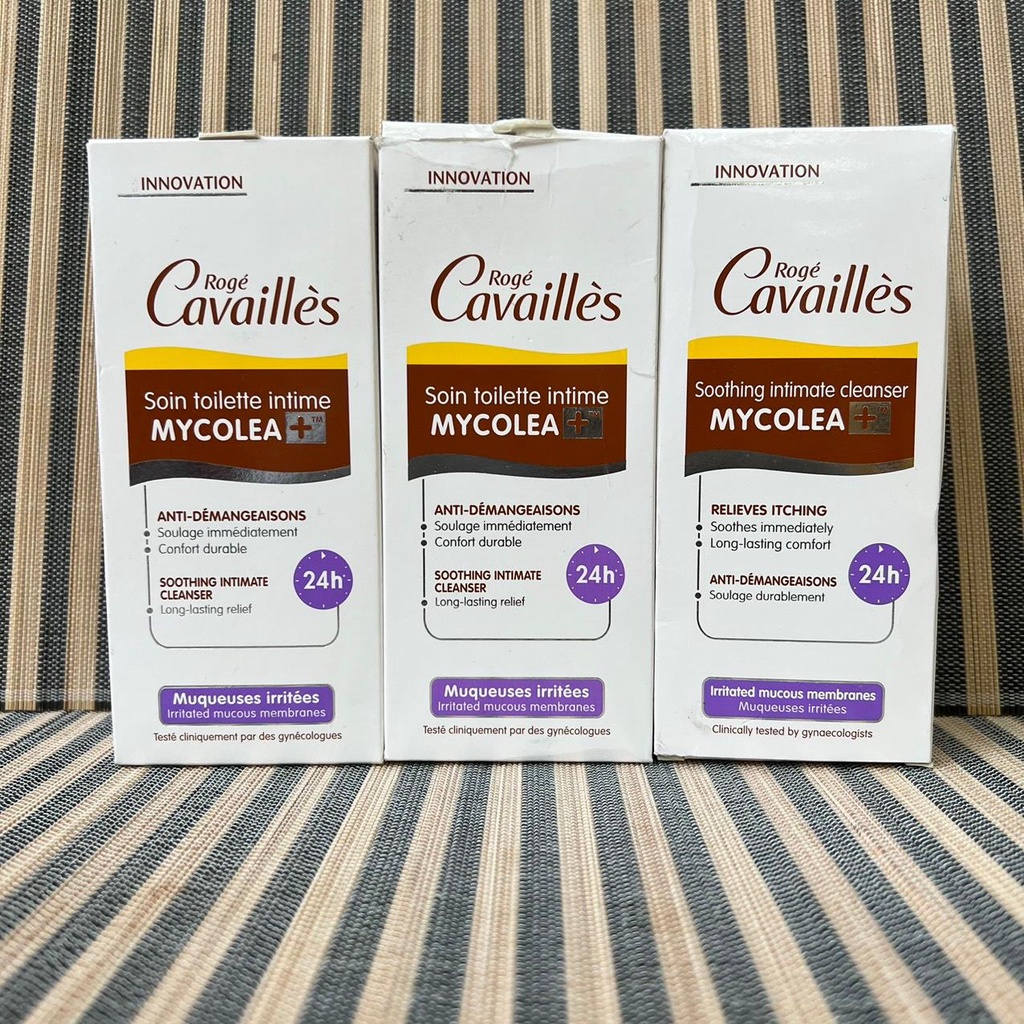 [ dành riêng cho cô bé bị kích ứng, ngứa, nấm] Dung dịch vệ sinh phụ nữ Rogé Cavaillès Mycolea Intimate Cleanser -200ml