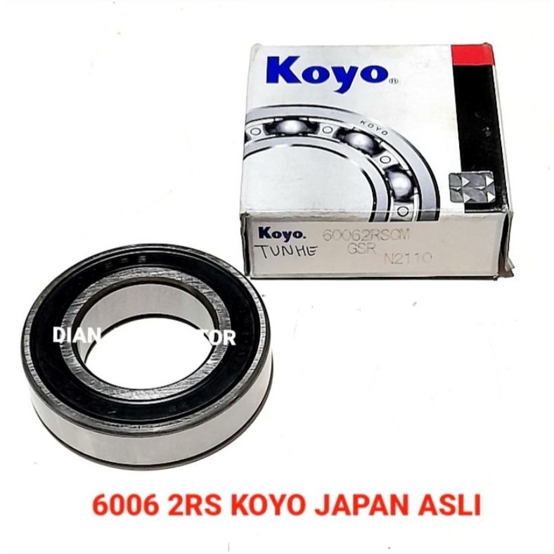 Vòng Bi Bánh Xe Laher 6006 2RS KOYO Nguyên Bản