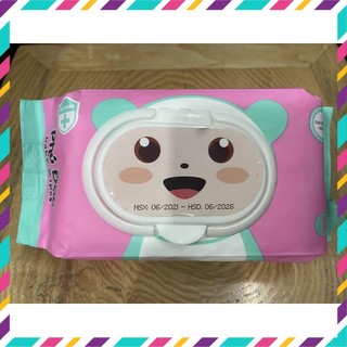 Khăn/giấy ướt baby phú đạt hình gấu/120 tờ