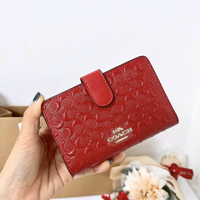VÍ COACH SIZE TRUNG SIÊU ĐẸP❗️Full box và túi giấy làm quà