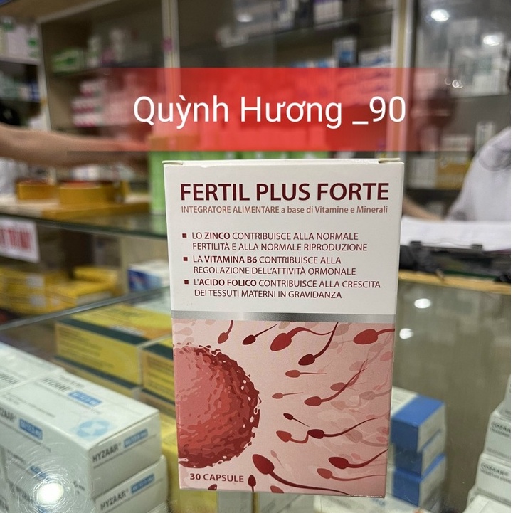 Viên uống Bổ trứng FERTIL PLUS FORTE hộp 30 viên giúp tăng khả năng sinh sản cho nữ giới