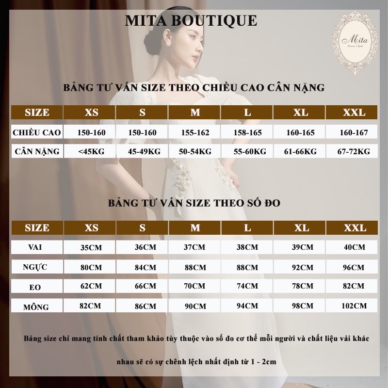 Mita Boutique - Áo Dài Thiên Thần Cẩm Mịch Mita -MIAD0003