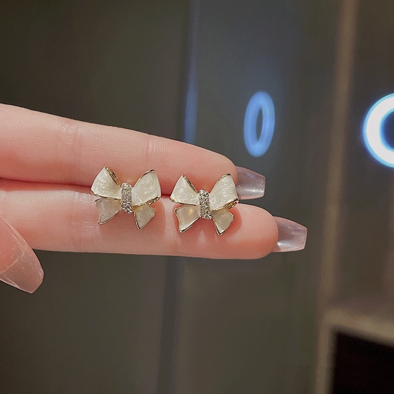 Bông Tai Mạ Bạc 925 Hình Nơ Thời Trang Hàn Quốc 2022