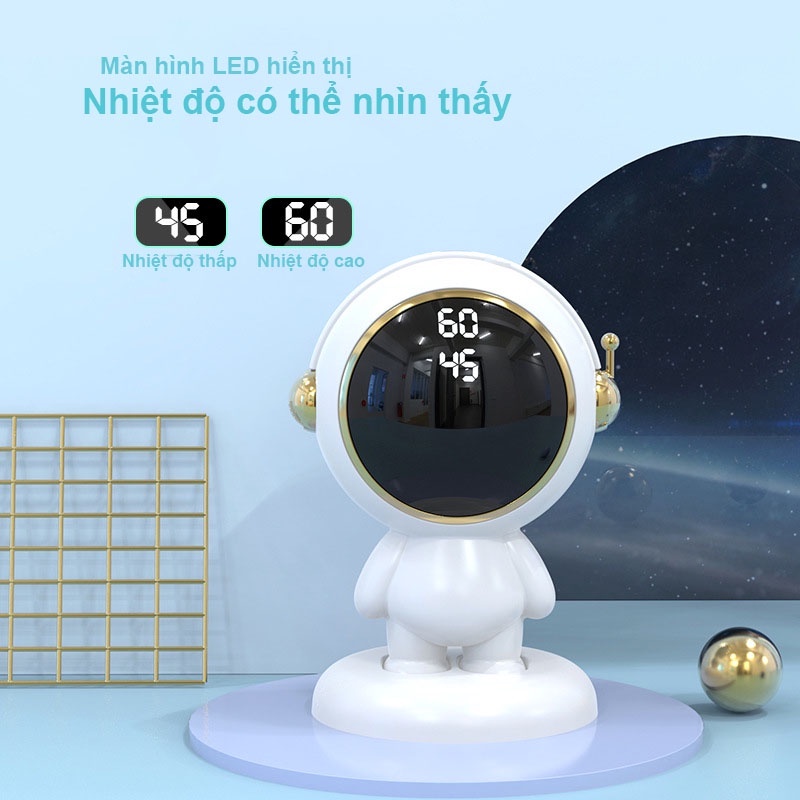 Máy sưởi ấm cầm tay MINI quạt sưởi nóng phi hành gia 4000mAh dùng liên tục 3-5 giờ