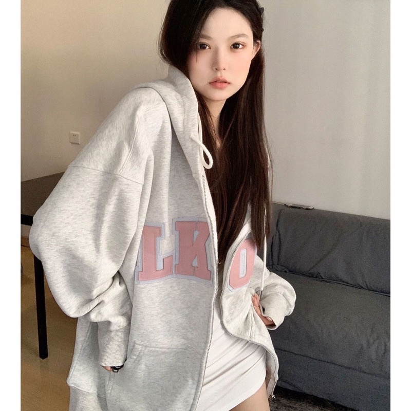 (ORDER TAOBAO) Áo Nỉ Hoodie Chữ LKOD Chất Dày Dặn Áo Hoodie Mũ Rộng Mẫu Mới 2022 Hàng QC loại 1
