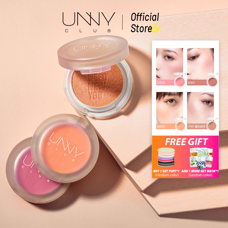 Má hồng UNNY CLUB trang điểm tự nhiên 6 màu tuỳ chọn 4.5g