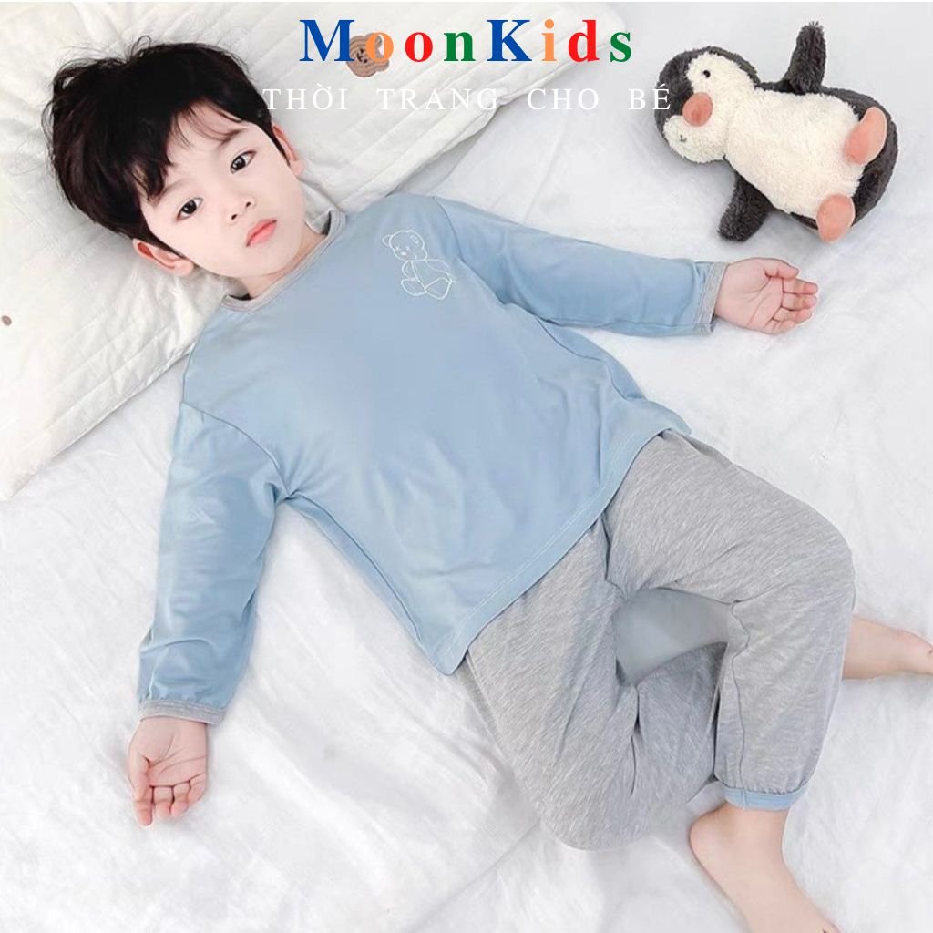 Bộ Body Thu Đông Cho Bé💕Họa Tiết Gấu💕Thun Lạnh 100%,Bộ Dài Tay Bé Trai từ 7-27kg hàng có sẵn giao ngay,cam kết hài lòng