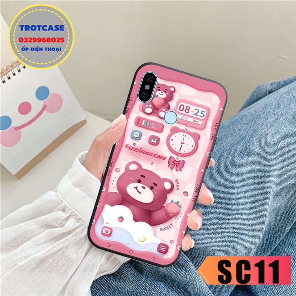 Ốp lưng Redmi Note 5 - Note 5 Pro - Note 6 Pro - Note 7 - Note 7 Pro - hình gấu chibi và thỏ trắng xinh