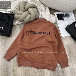 [NEW] ÁO BOMBER NỈ ESSENTIALS [ẢNH THẬT]