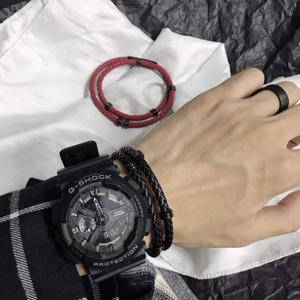 Vòng Tay Nam Lắc Tay Buckle Thời Trang Vòng Tay Dây Dù Nữ Basic LOKI.Accessories Màu Đen Chất Liệu Bền Bỉ - VT Buckle