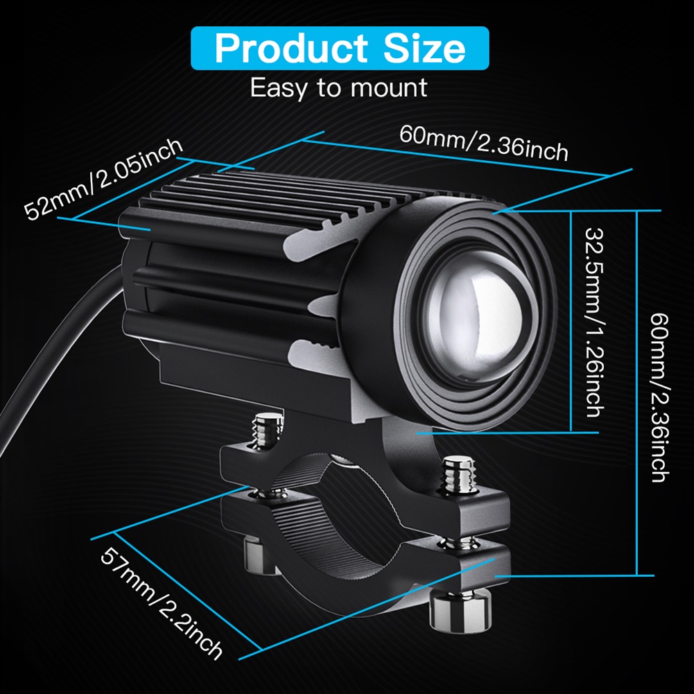 Đèn Led Sương Mù 4X4 Chuyên Dụng Cho Xe Mô Tô Địa Hình 4WD ATV SUV Utvute Jeep