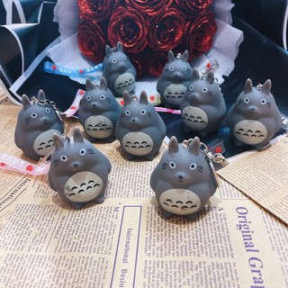 Móc khóa Totoro có kèn kêu màu xám