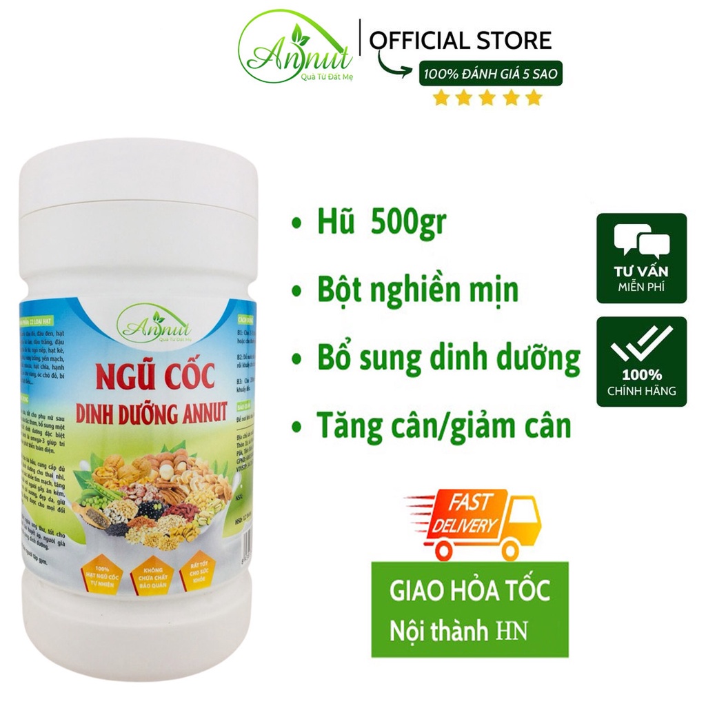 Ngũ cốc dinh dưỡng AnNut cao cấp, ngũ cốc cho bà bầu an toàn lợi sữa cho mẹ sau sinh