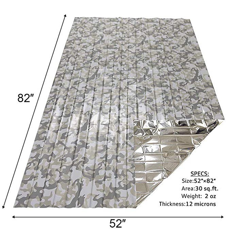 Vỏ Bọc Thảm Poncho Khẩn Cấp Gọn Nhẹ Chống Gió Chống Nước Có Thể Tái Sử Dụng