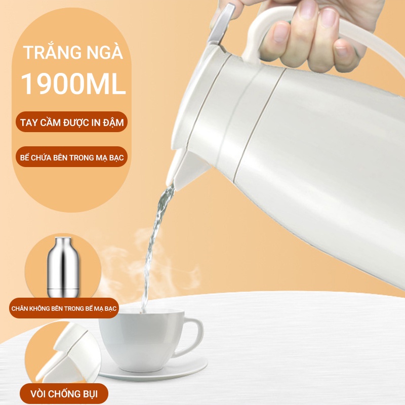 Bình Nước Giữ Nhiệt Dung Tích 1.9L | BigBuy360 - bigbuy360.vn