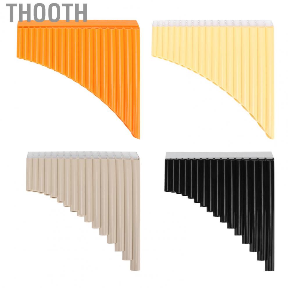 Thooth Pan Flute 16 Pipes Wind Instrument with Cardboard Carrying Bag for Beginners Teaching Staff Adults