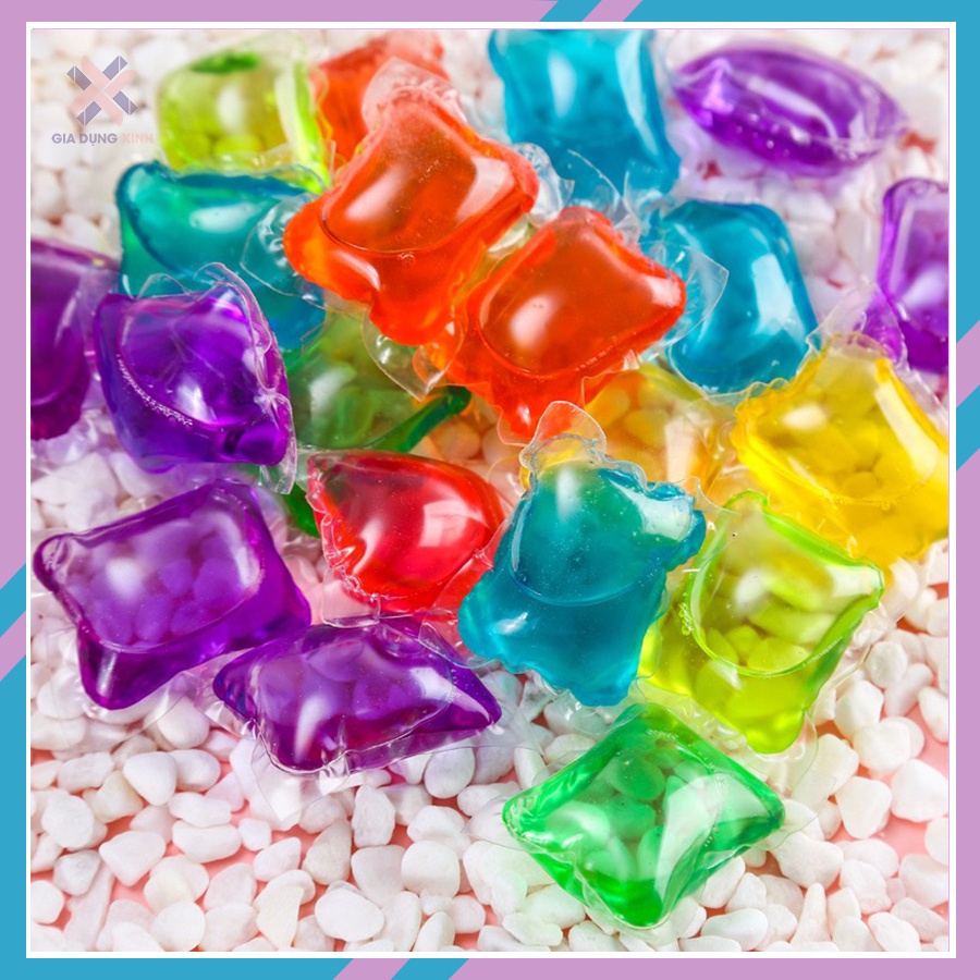 Viên gel giặt quần áo nồng độ cao hương thơm lâu phai hiệu quả gấp 8 lần an toàn không gây kích ứng