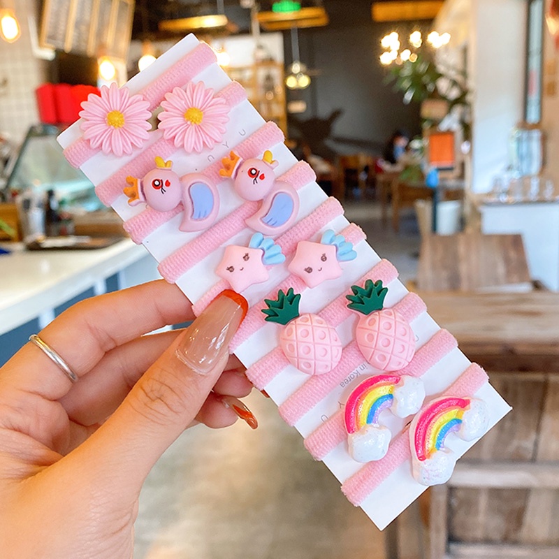 Dây Buộc Tóc Cao Su Cỡ Nhỏ Thời Trang Đáng Yêu Dành Cho Bé Gái