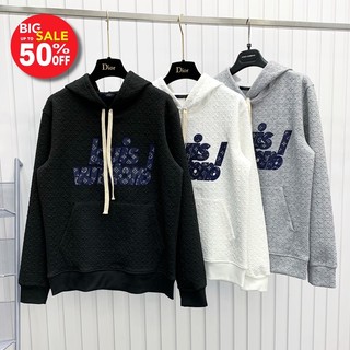 Áo nỉ hoodie vân nổi thêu chữ LOUIS ,áo ni có mũ hoạ tiết thêu L.V