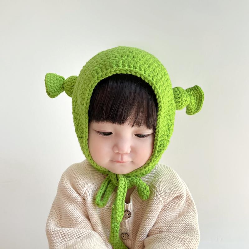 Mũ Len Dệt Kim Siêu Dễ Thương Giữ Ấm Tai Thời Trang Thu Đông Cho Bé Trai Và Gái