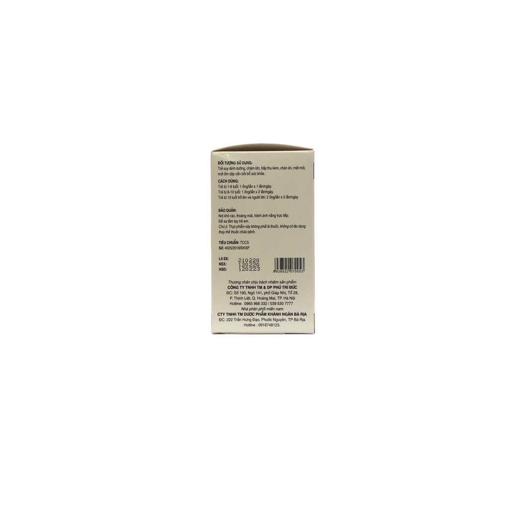 Immune Kids bổ sung các Vitamin và Acid amin Giúp tăng hấp thu dưỡng chất Ăn ngon Tăng cường sức đề kháng