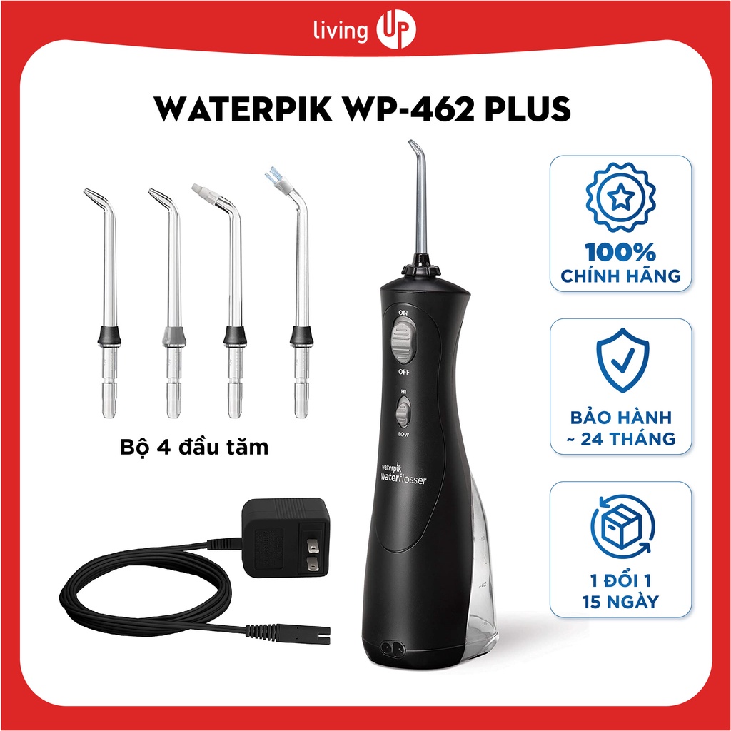 Máy tăm nước Waterpik WP-462 PLUS  - Chính hãng bảo hành 12 tháng