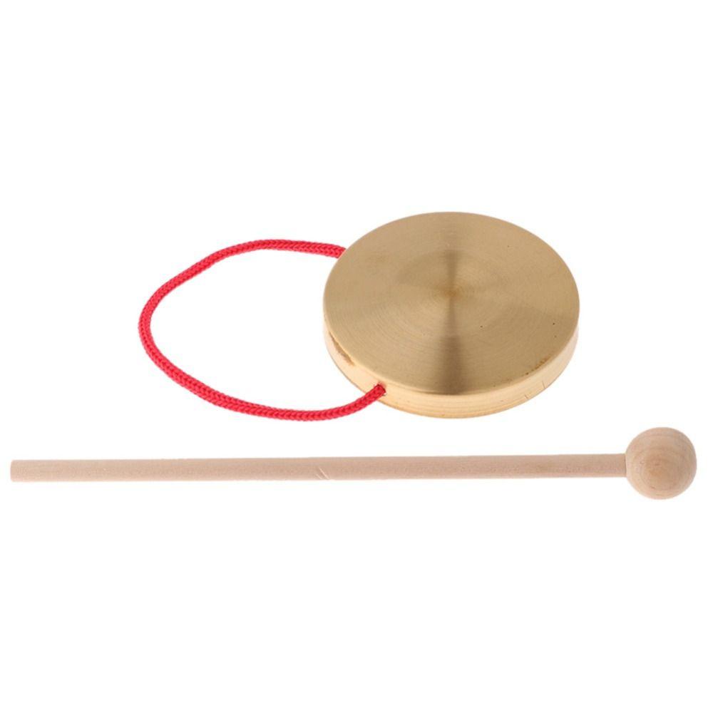 Trống Truyền Thống Trung Quốc REBUY1 Tay Gong 10 Cm Với Dùi Gõ Bằng Gỗ Dùng Để Biểu Diễn
