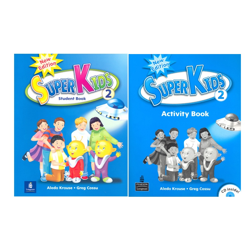 Sách - (Trọn Bộ 2 cuốn) Tiếng Anh- Super kids 2 (WB - SB)