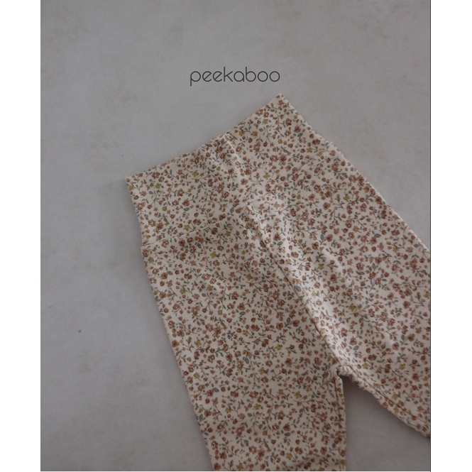 (Chính hãng) Bộ bodysuit dài tay hoa FLORAL 2022 vintage co giãn PEEKABOO made in Korea thời trang trẻ em cho bé gái