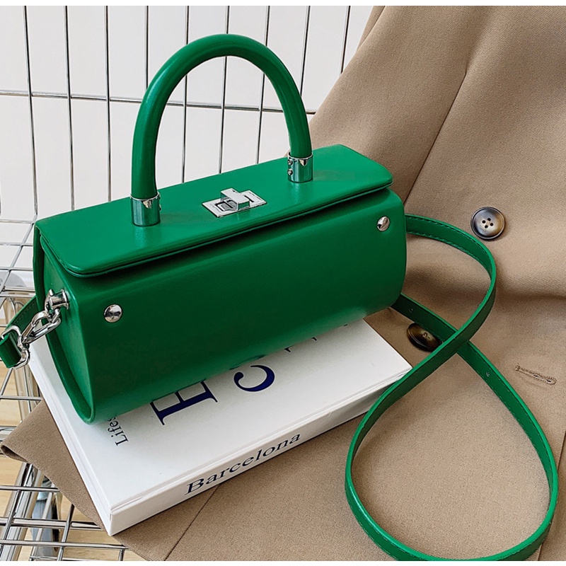 IELGY Túi Xách Hình Trụ Dễ Phối Đồ Thời Trang Cho Nữ