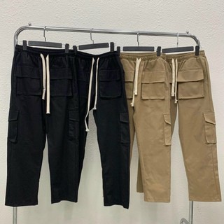 Quần baggy kaki Túi Hộp, basic màu đen kem unisex nam nữ ống suông đẹp Hàn Quốc thời trang 2022