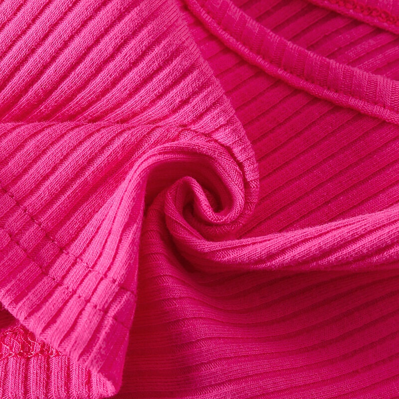 Áo Croptop Sát Nách Chất Liệu Cotton Thời Trang Mùa Hè Cho Bé Gái