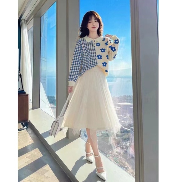 Áo Sơ Mi Tay Dài Dáng Rộng Cổ Bẻ Màu Sắc Ngọt Ngào Thời Trang Thu Đông Hàn Quốc