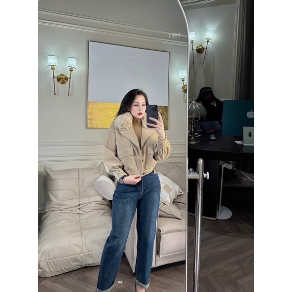 ☘️ÁO KHOÁC DA NHUNG LÓT LÔNG QUẢNG CHÂU☘️