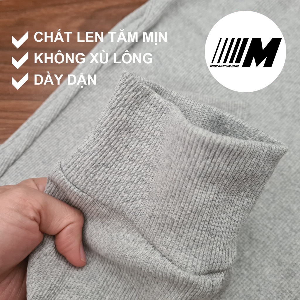 Quần jogger nam len tăm Minishop 3 màu trẻ trung, quần jogger thể thao nam cao cấp
