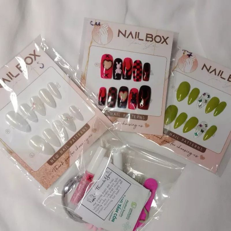 Combo 3 bộ nail box thiết kế