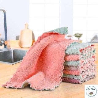 Combo 3 Khăn,10 Khăn lau đa năng 2 mặt/ Khăn lau bếp siêu thấm hút, tiện dụng