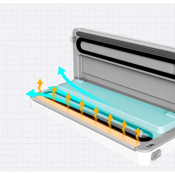 Máy hút chân không và hàn miệng túi cao cấp DELI 14898 Dễ dàng sử dụng, bảo quản - Bảo hành 1 năm